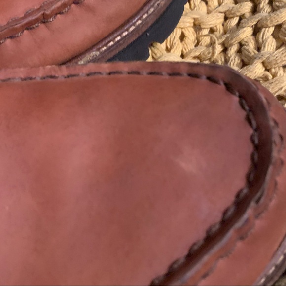 Men’s 13 M Samuel Hubbard Endeavor Saddlebag Tan Real Leather Shoes - Picture 7 of 10